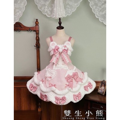 Twin Bears Frosting Sugar Rabbit Salopette and JSK(1st Pre-Order/2 Colours/Full Payment Without Shipping)